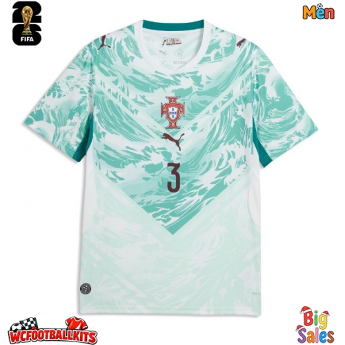 Portugal Ruben Dias #3 Replica Away Stadium Shirt World Cup 2026 Short Sleeve
